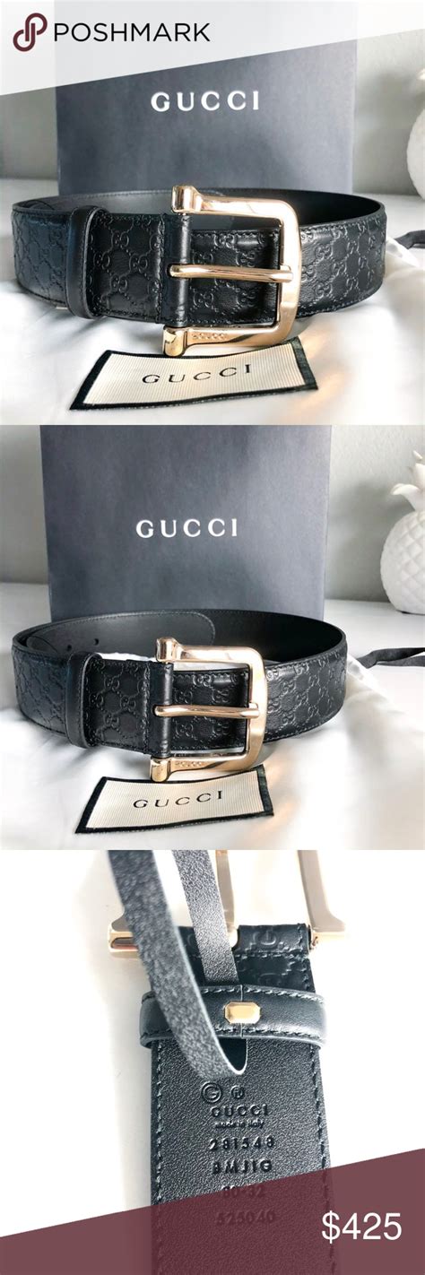 gucci signature belt gold|genuine gucci belt.